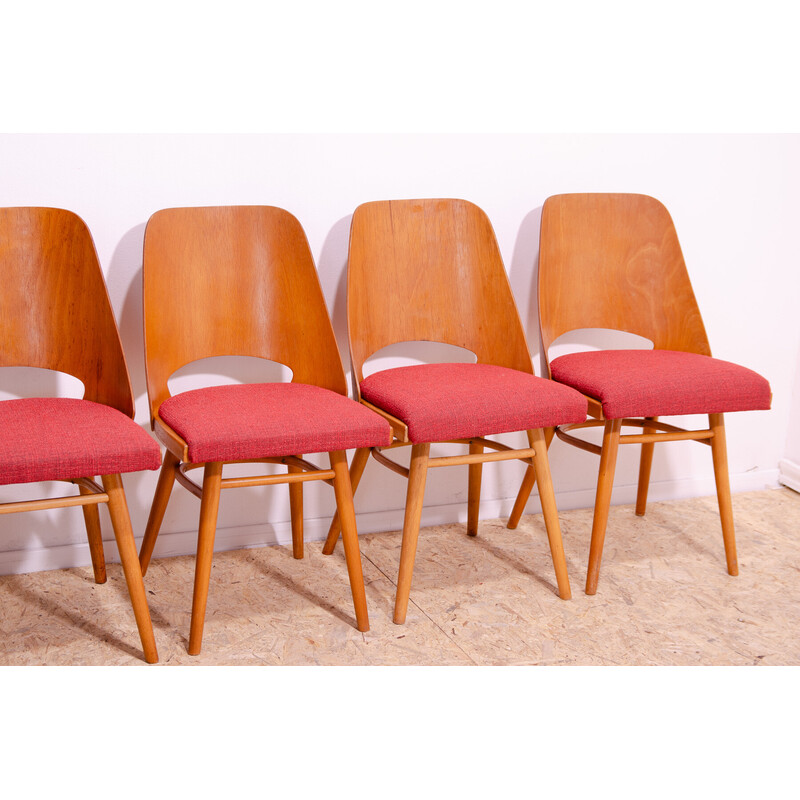 Conjunto de 6 cadeiras de jantar vintage de Radomír Hofman para Ton Checoslováquia, 1960