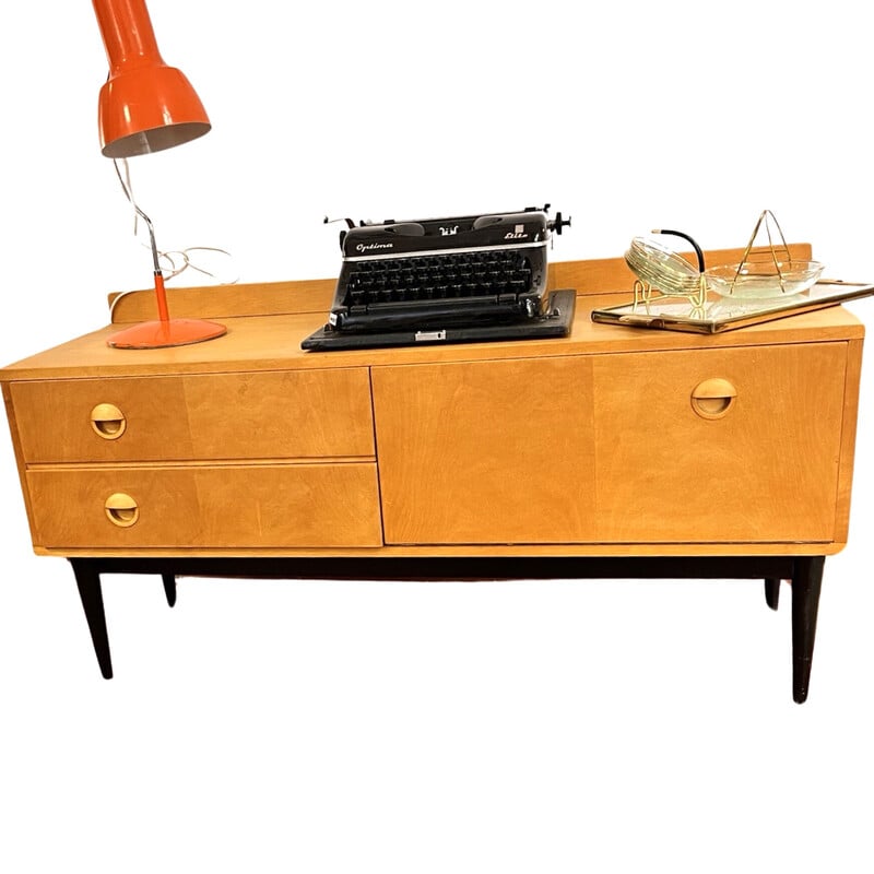 Máquina de escrever de mala Erfurt vintage em aço cromado e tecido para Optima Büromaschinenwer, Alemanha 1951