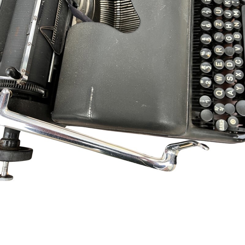 Alte Schreibmaschine Modell Gs aus Chromstahl und Stoff für Rheinmetall - Borsig AG, Deutschland 1953