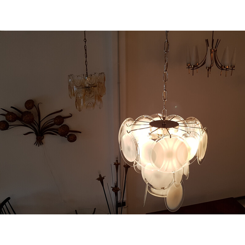 Murano glass chandelier by Gino Vistosi - 1960s