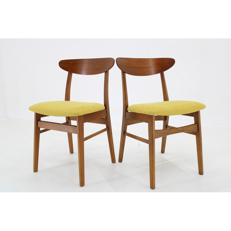 Pair of vintage teak chairs, Denmark 1960