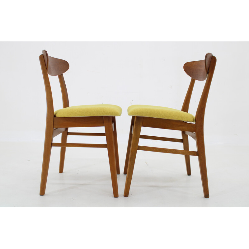 Pair of vintage teak chairs, Denmark 1960