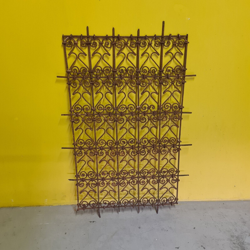 Vintage North African Islamic Wrought Iron Fence