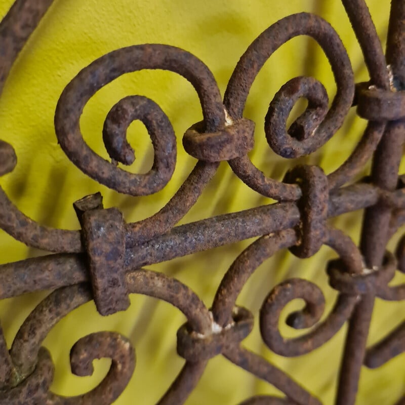 Vintage North African Islamic Wrought Iron Fence