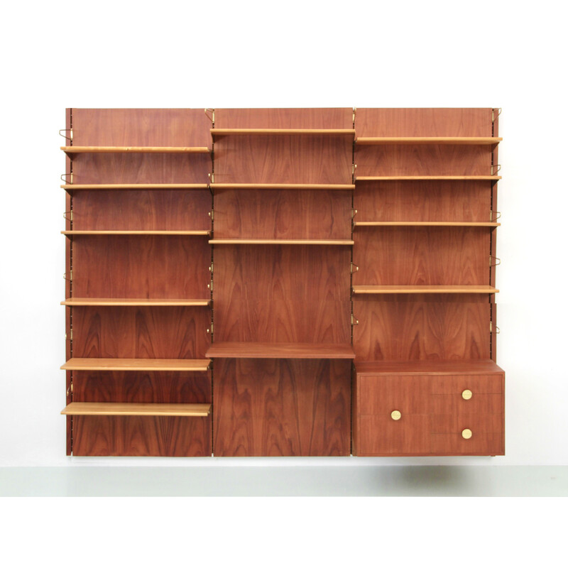 Vitage BO71 modular teak bookcase by Finn Juhl for Bovirke, 1960