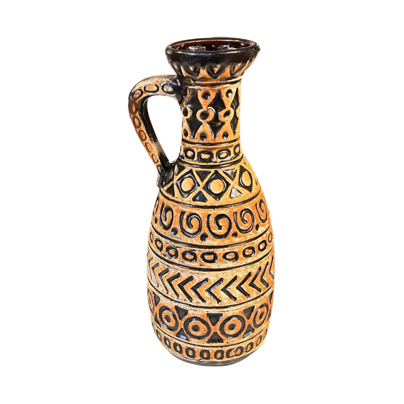 Vase vintage en céramique de Bay Keramik pour Bay West Germany, Allemagne 1970