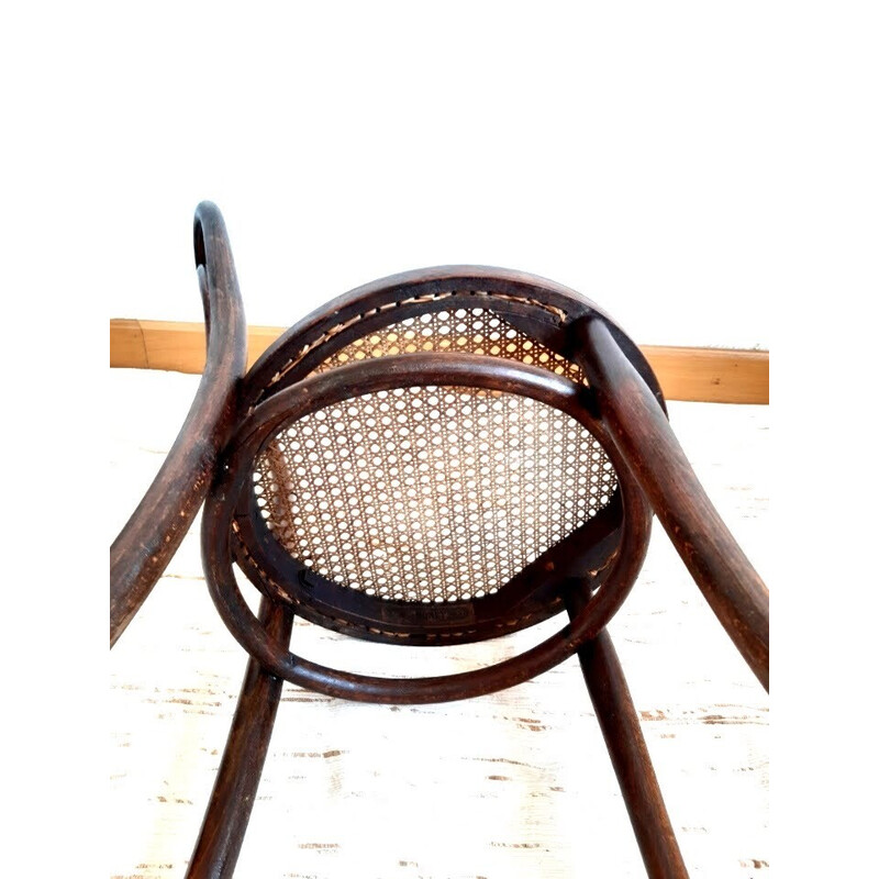 Chaise bistrot vintage modèle n°18 en bois courbé pour Thonet, Autriche 1920