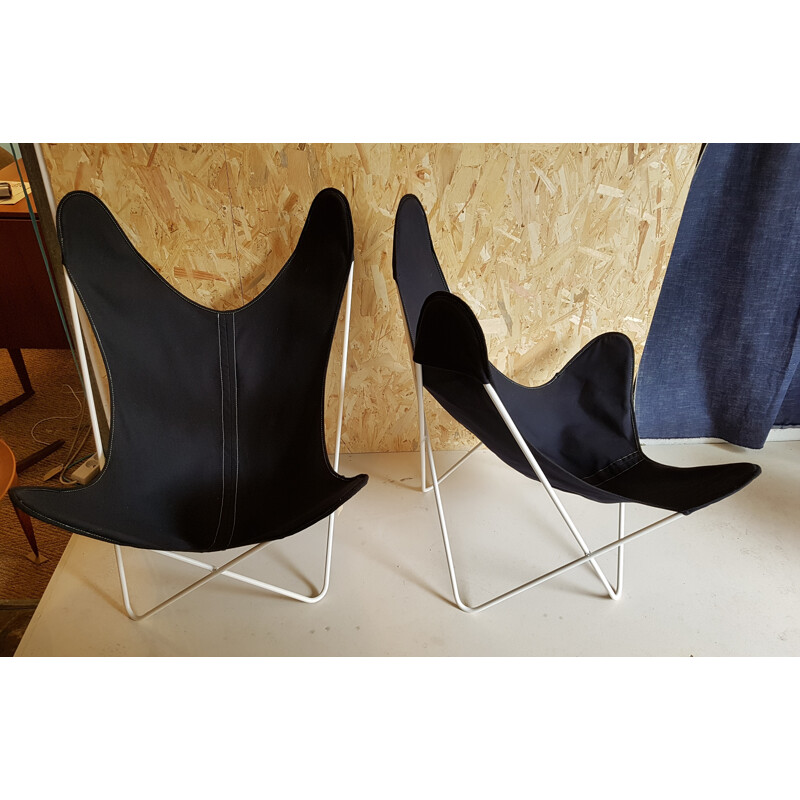 Pair of AA Butterfly armchairs by Jorge Ferrari Hardoy for Knoll - 1960s