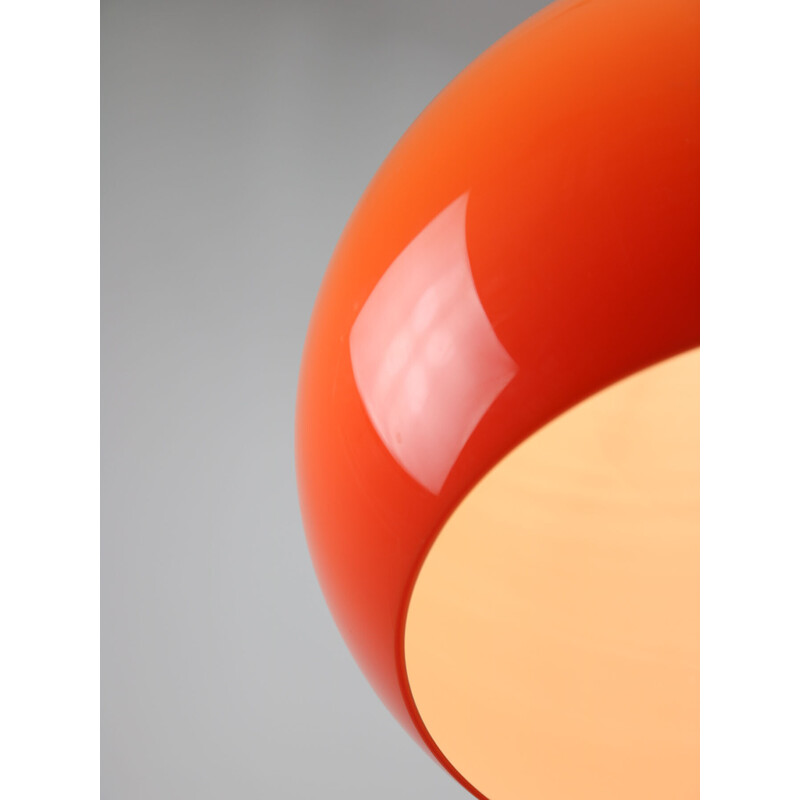 Vintage Jolly orange pendant lamp by Luigi Massoni for Guzzini, 1970