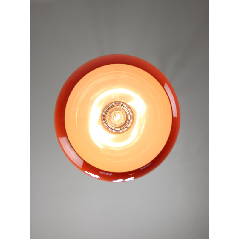 Vintage Jolly orange pendant lamp by Luigi Massoni for Guzzini, 1970
