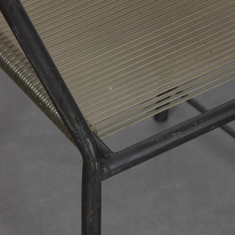 Cadeira vintage em metal e scoubidou para Artelano, 1980