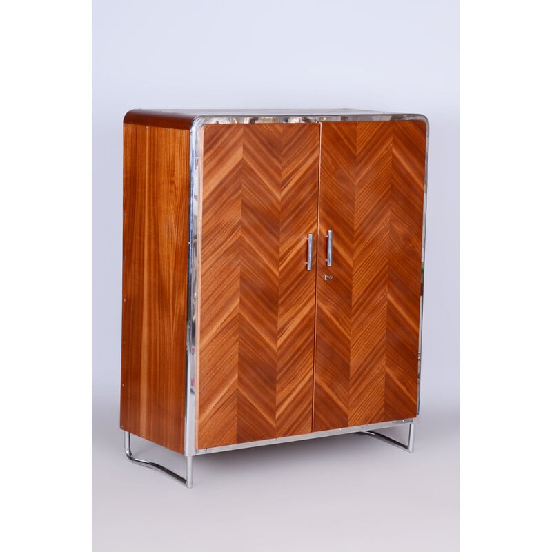 Vintage Bauhaus beech cabinet by Robert Slezák for Slezak Factories, Czechoslovakia 1930