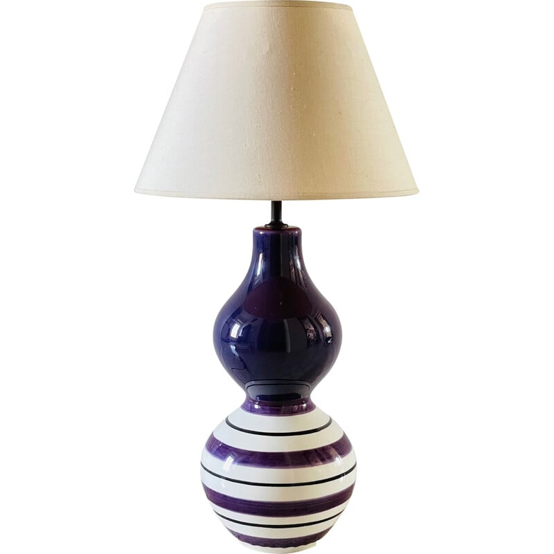 Vintage-Lampe aus Keramik von Koralcoa für Kostka, Frankreich 1990