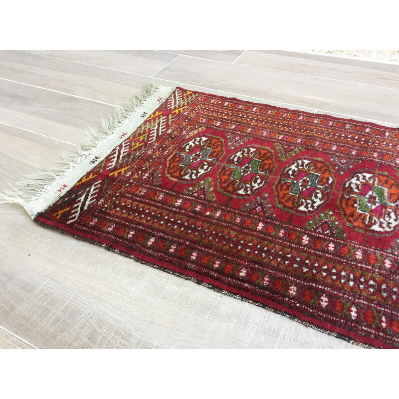 Vintage Bohemian wool rug