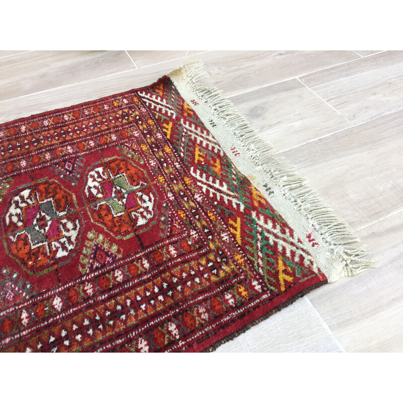 Vintage Bohemian wool rug