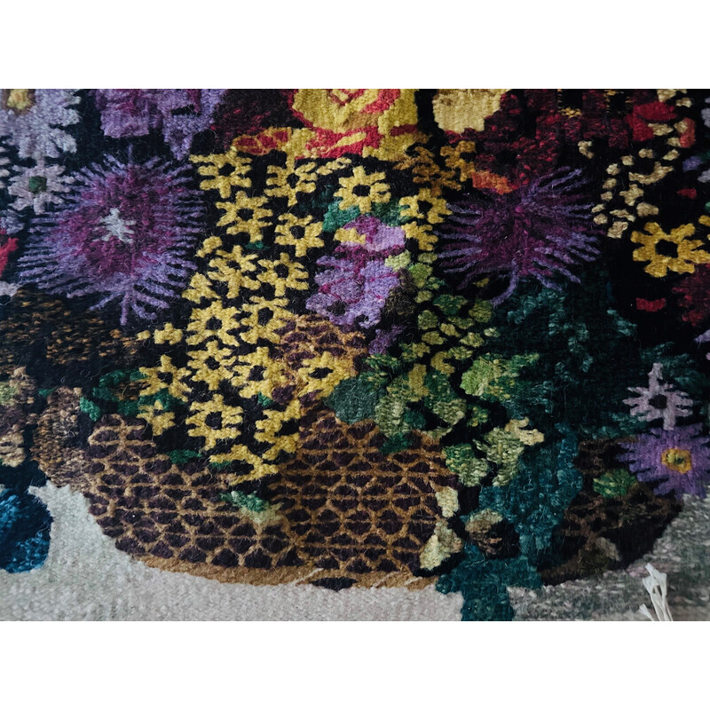 Tapeçaria de parede de lã vintage, 1970