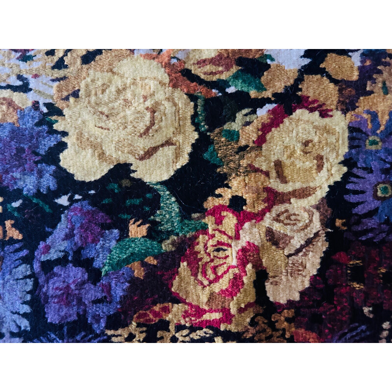 Tapeçaria de parede de lã vintage, 1970