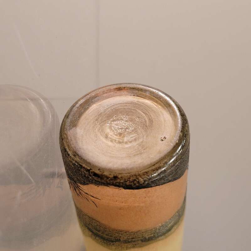 Vase vintage en verre émaillé par François Théodore Legras pour Legras et Cie, France