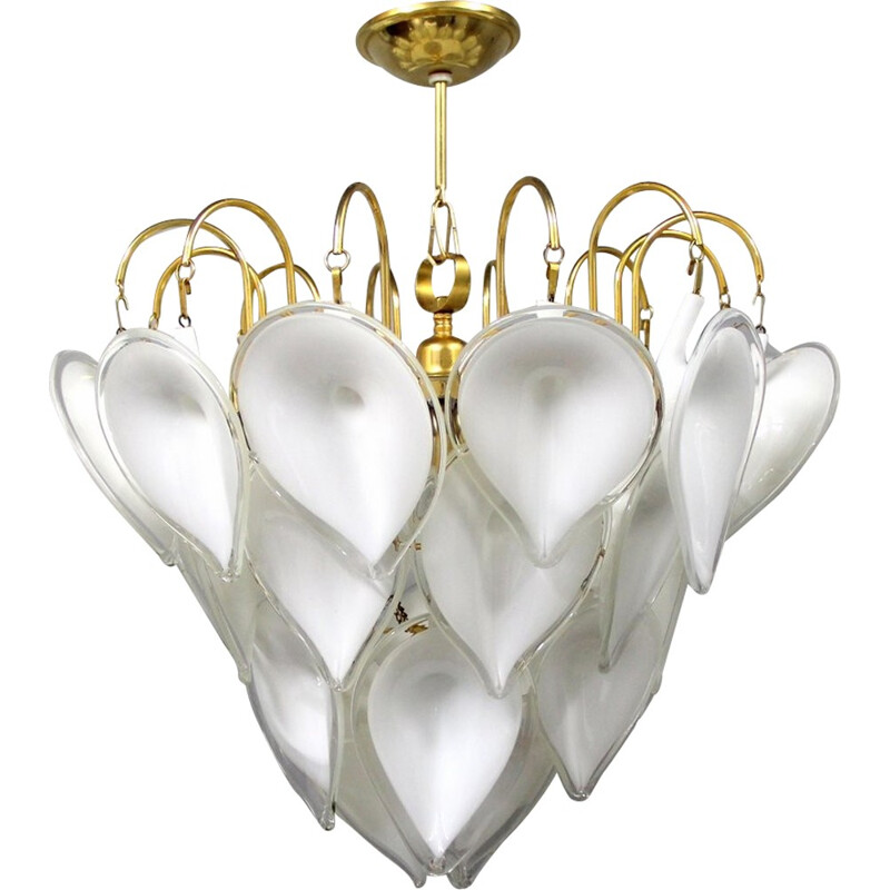 Murano glass chandelier, Mazzega - 1970