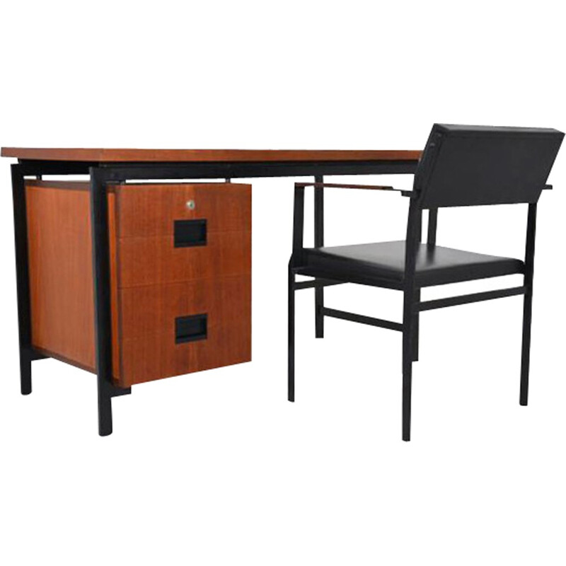 Cees Braakman Desk and Chair Set for Pastoe, japonese series 1958