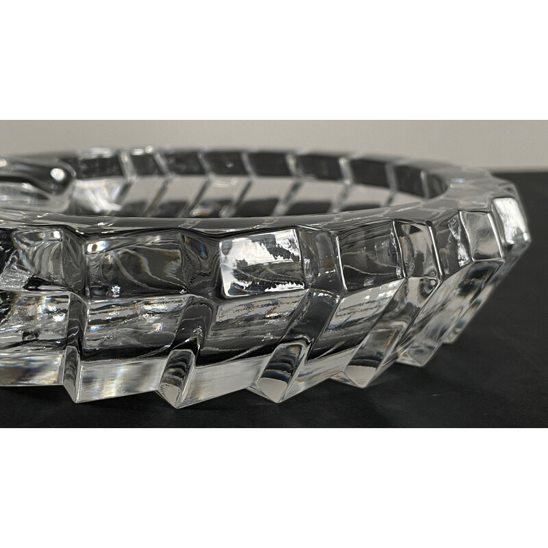 Aschenbecher Taschenleerer im Vintage-Stil aus Kristallglas