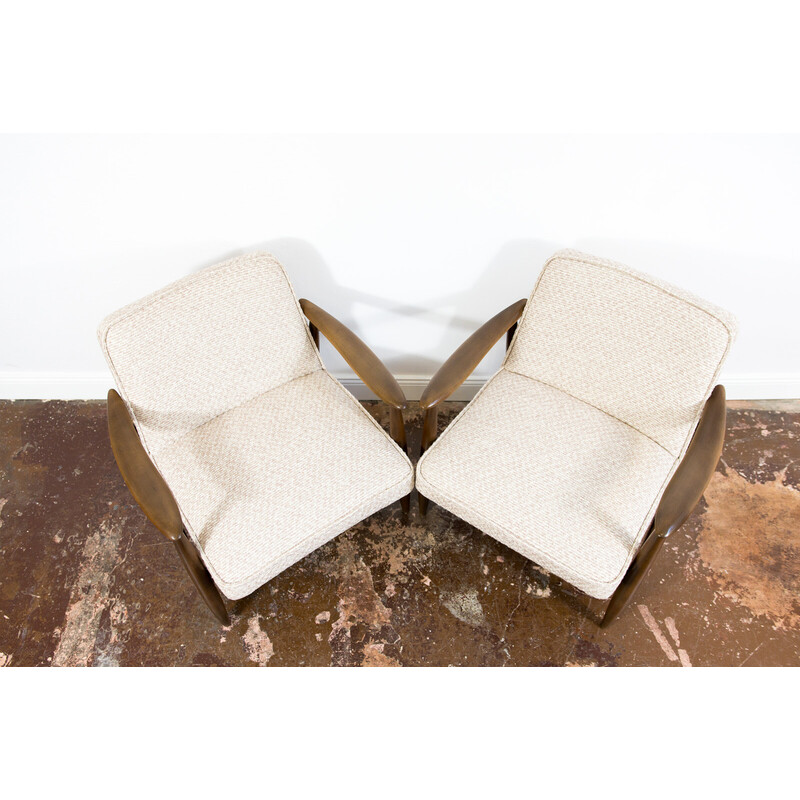 Pair of vintage GFM 87 armchairs by Juliusz Kędziorek for Gościcińskie Furniture Fabryki, Poland 1960