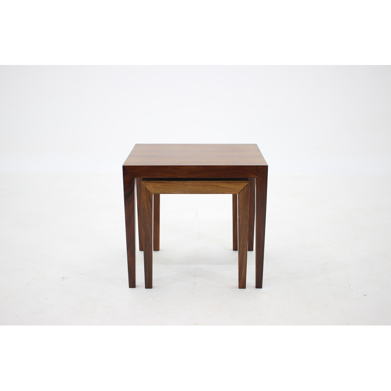 Tables gigognes vintage en palissandre par Severin Hansen, Danemark 1960