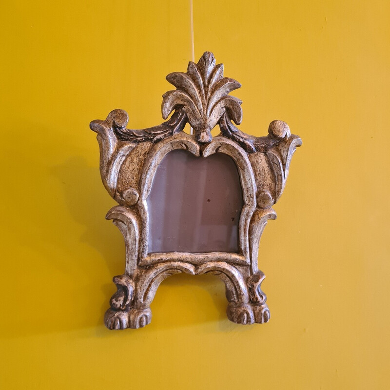 Moldura de madeira dourada vintage, Itália