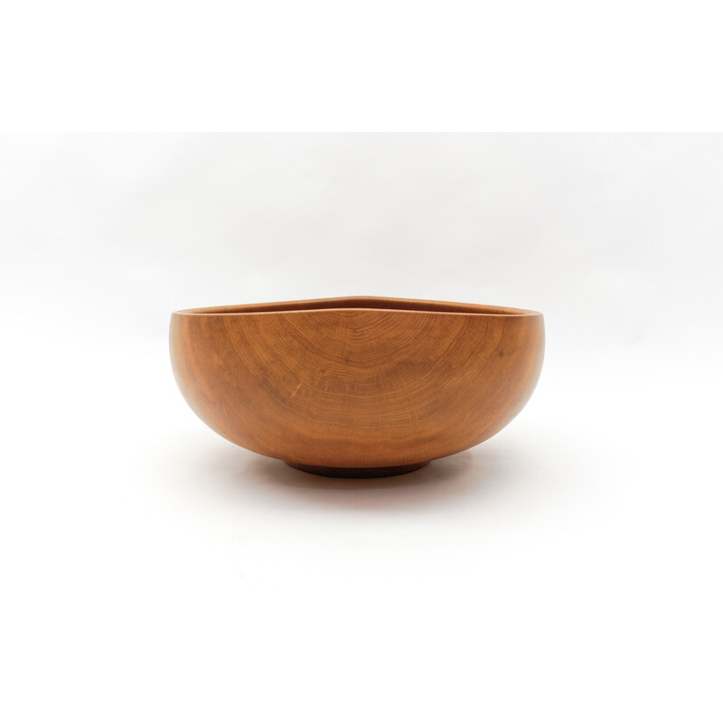 Vintage oak bowl by K. Weichselbaum, Germany 1999