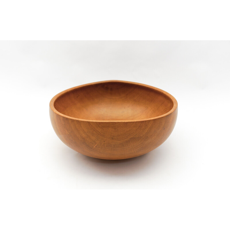 Vintage oak bowl by K. Weichselbaum, Germany 1999