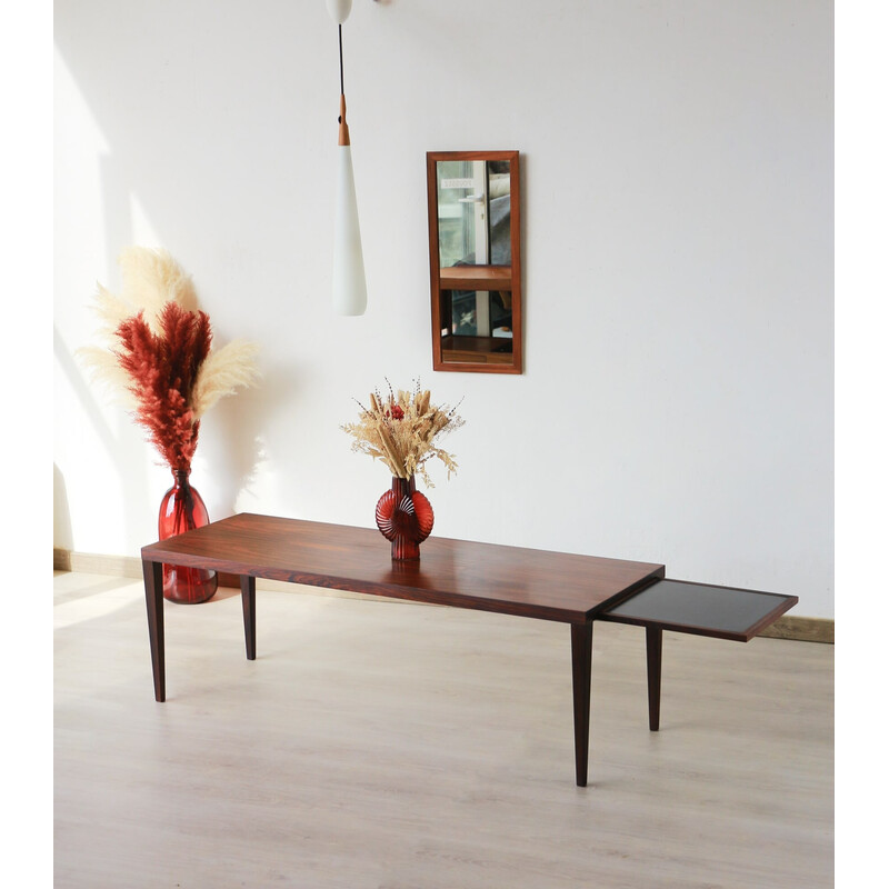 Vintage rosewood coffee table with double extension, Denmark