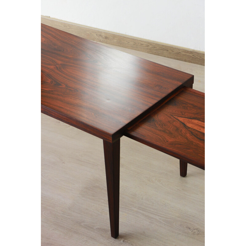 Vintage rosewood coffee table with double extension, Denmark