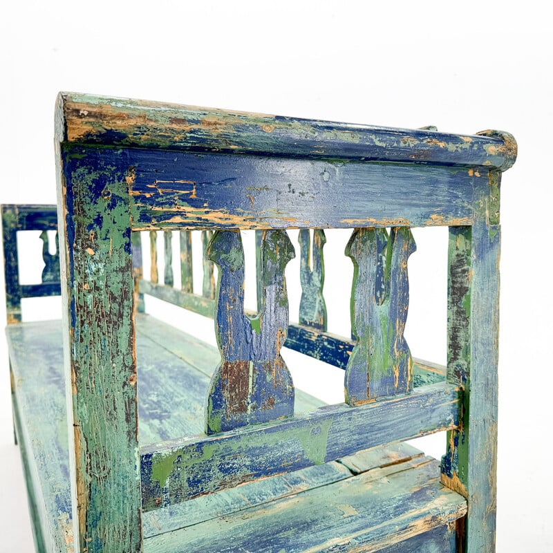 Antique vintage bench with storage space