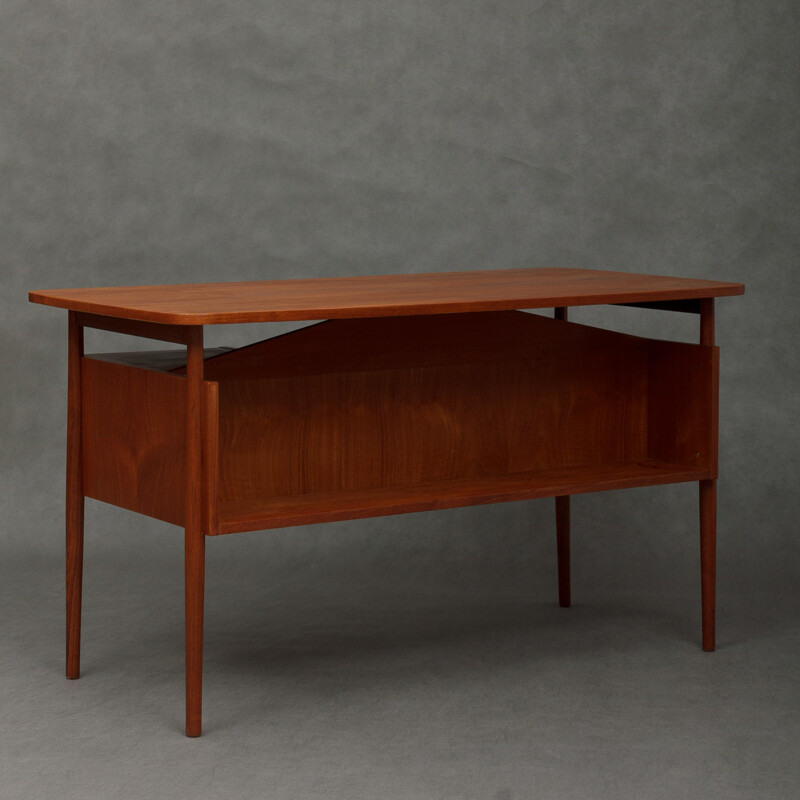 Danish small teak desk by Luno Mobler - 1960s