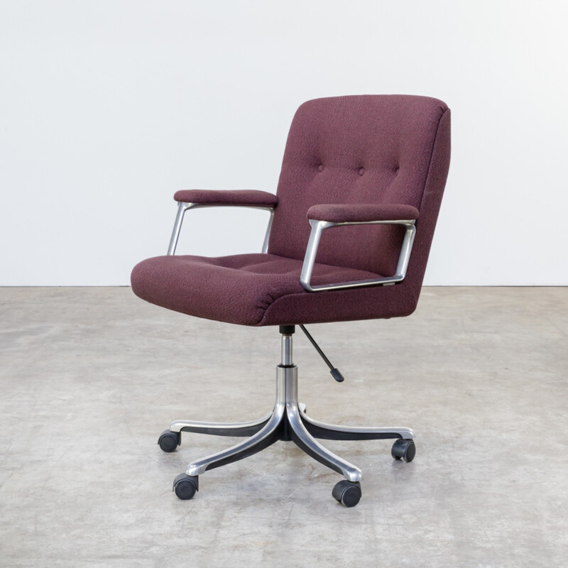 Fauteuil de bureau pivotant P128 de Osvaldo Borsani pour Tecno - 1960