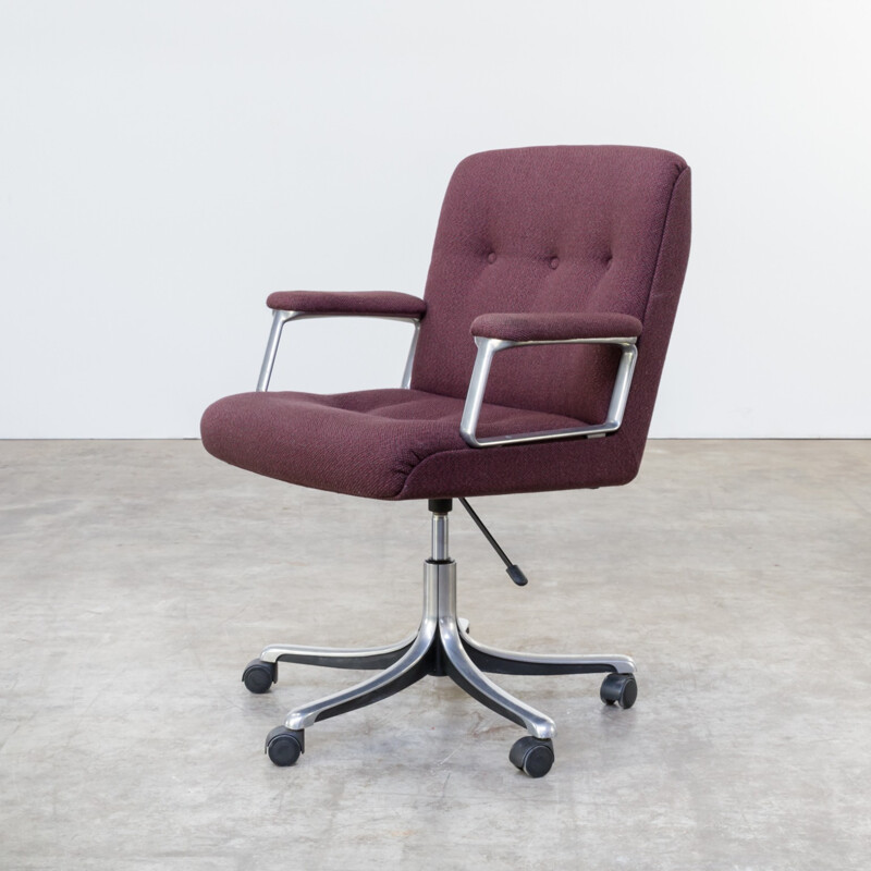Mid century P128 Swivel Desk Chair by Osvaldo Borsani for Tecno - 1960s