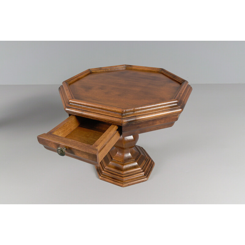 Pair of octagonal bedside tables, 1960