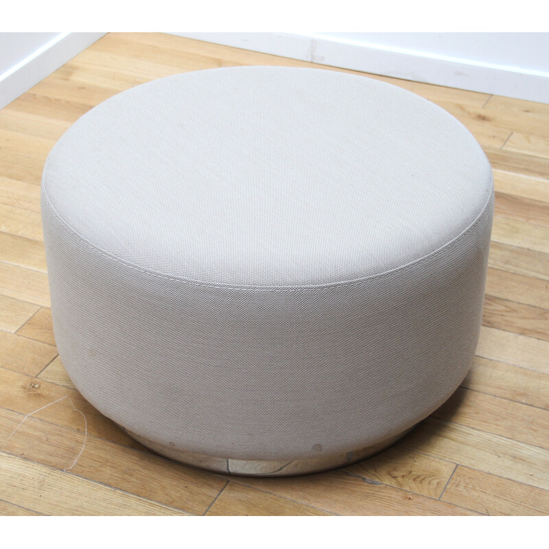 Vintage Wow 326 pouf in chrome metal and fabric by Claudio Dondoli and Marco Pocci for Pedrali