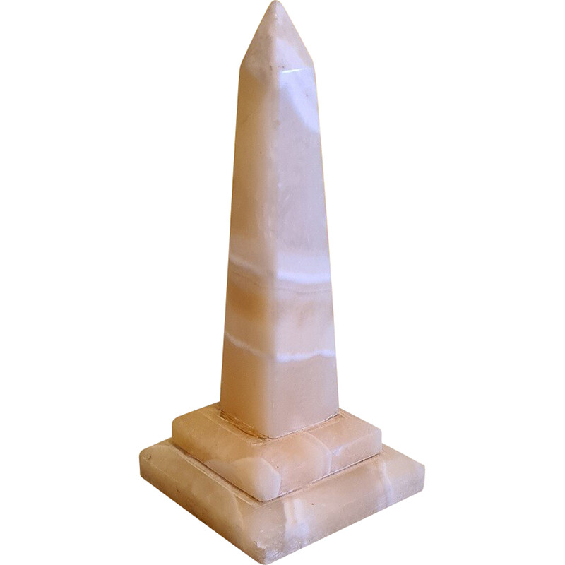 Vintage gestreepte albasten obelisk, Italië