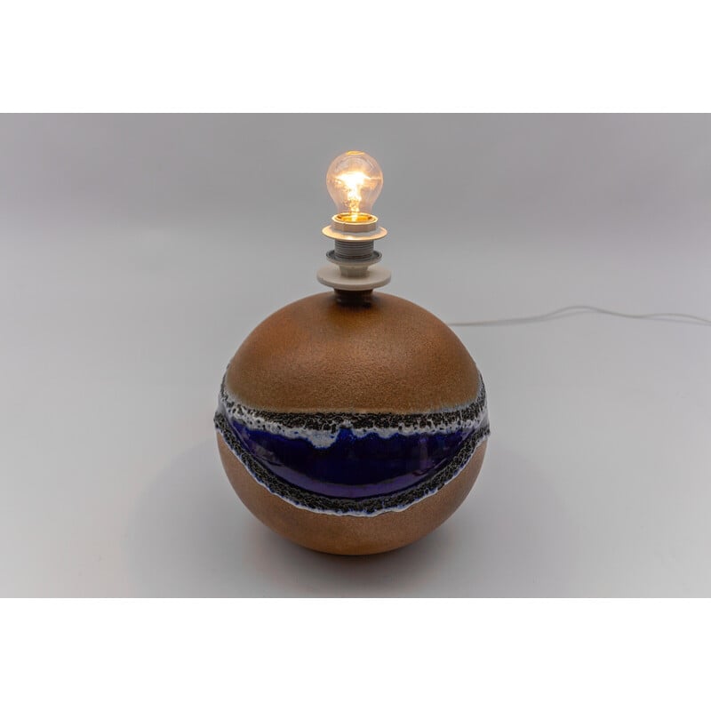 Base per lampada da tavolo a globo in ceramica vintage per Leola, 1960