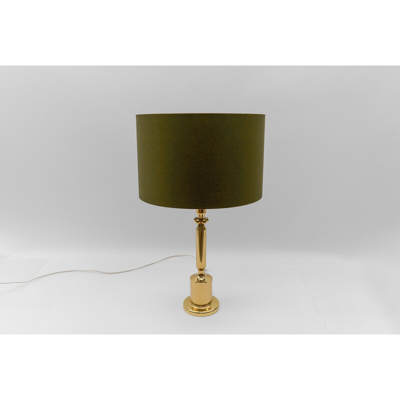 Vintage golden table lamp base, Germany 1960