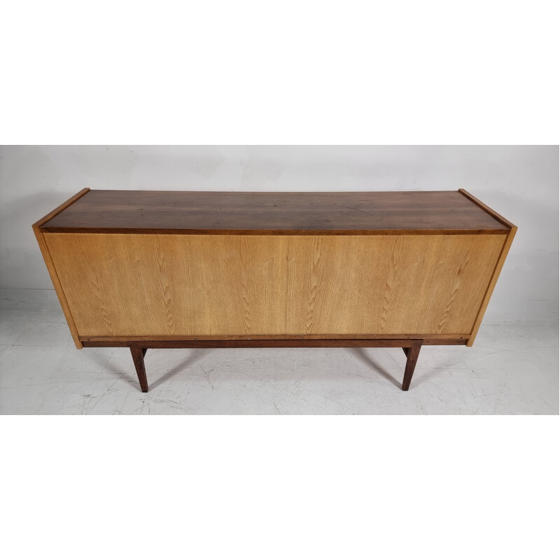 Vintage walnut chest of drawers by Frantisek Mezulanik for Up Zavody, Czechoslovakia 1960