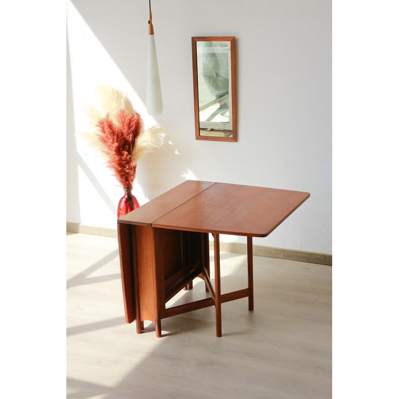 Vintage rectangular teak wood table for McIntosh, Scotland 1960