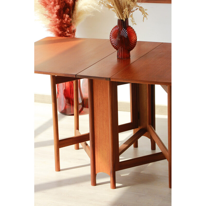 Vintage rectangular teak wood table for McIntosh, Scotland 1960