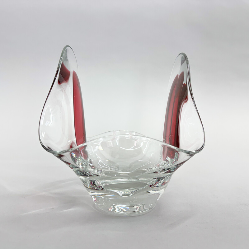 Ensemble de 5 verres vintage par Jaroslav Tabara pour Lednicke Rovne Glassworks, Tchécoslovaquie 1970