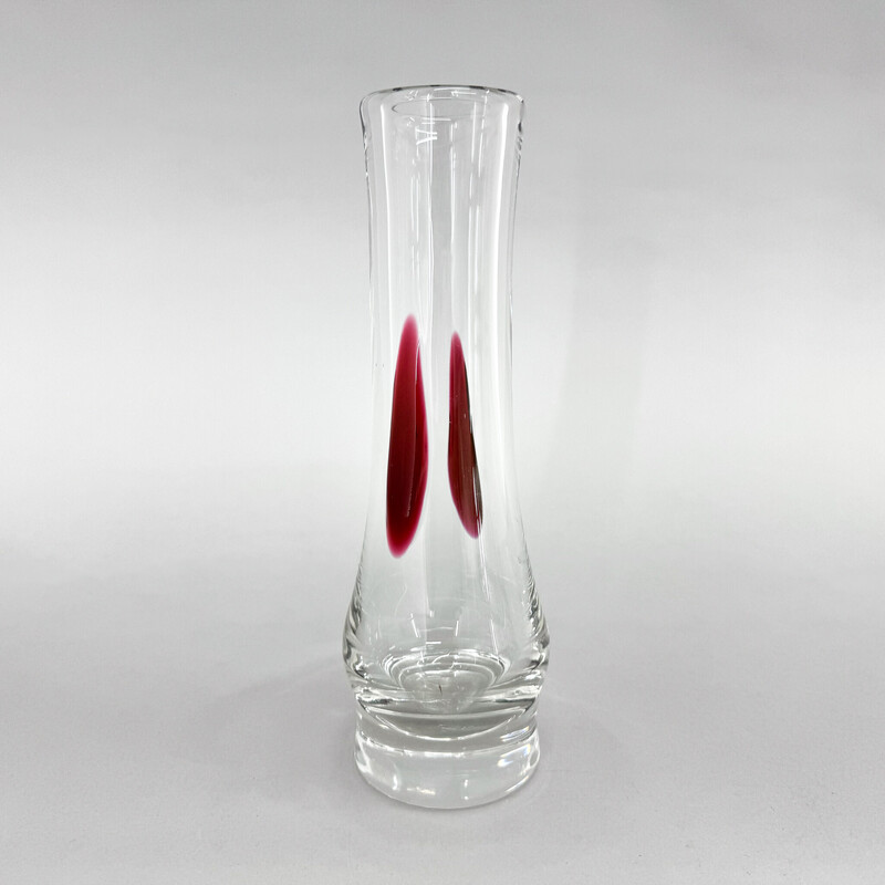 Ensemble de 5 verres vintage par Jaroslav Tabara pour Lednicke Rovne Glassworks, Tchécoslovaquie 1970