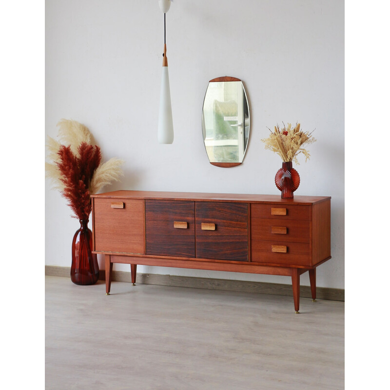 Vintage teak and rosewood sideboard, England 1960