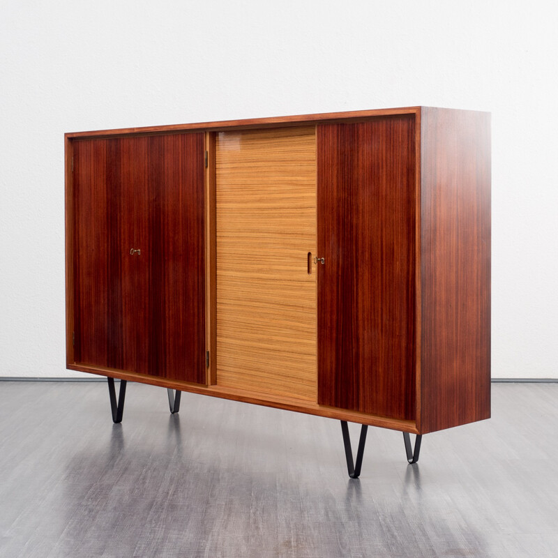 Mid century German highboard in rosewood - 1960s