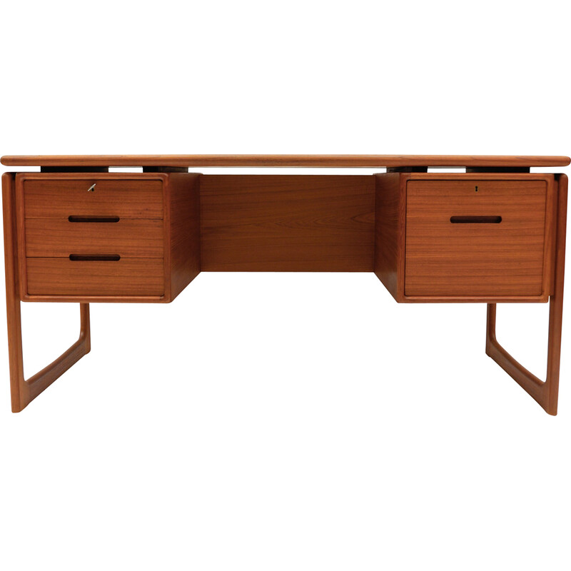 Vintage teak desk for Dyrlund, Denmark 1960