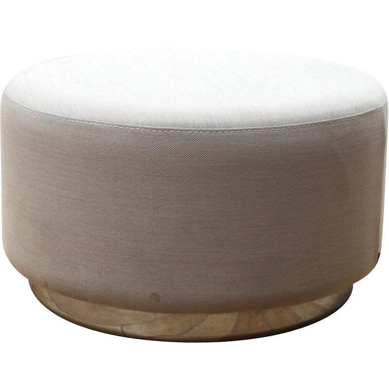 Vintage Wow 326 pouf in chrome metal and fabric by Claudio Dondoli and Marco Pocci for Pedrali